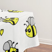 Niedliches Hummel-Bienen-Muster-Weiß Tischdecke (Beispiel)