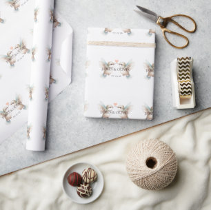 Niedliches Hummingbird Couple-Papier Geschenkpapier