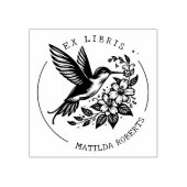 Niedliches Hummingbird Individuelle Name Gummistempel (Prägung)