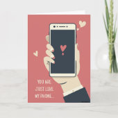 Niedliches Humorales Zitat Moderner Valentinstag Karte (Vorderseite)