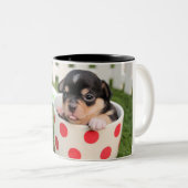 Niedliches Hund in Tasse (VorderseiteRechts)