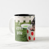 Niedliches Hund in Tasse (Vorderseite Links)