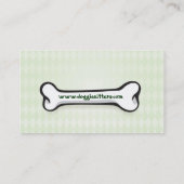 Niedliches Hündchen-Geschäfts-Kartengrün Visitenkarte (Rückseite)