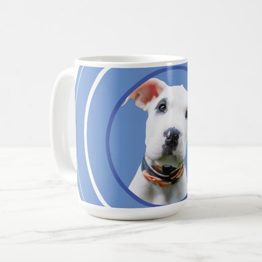 Niedliches Hunde Haustier Foto für Mama Vater Oma Kaffeetasse (Vorderseite Links)