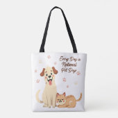 Niedliches Hunde- und Katzen-Design für Tierliebha Tasche (Rückseite)
