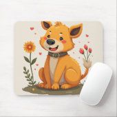 "Niedliches Hundeband." Mousepad (Mit Mouse)