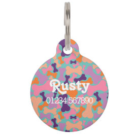 Niedliches Hundebonenmotiv Haustiermarke