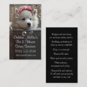 Niedliches Hundebüt und Hausgebäck Visitenkarte (Vorne/Hinten)