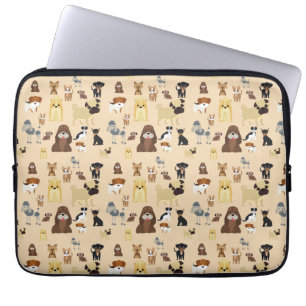 niedliches Hundedesign für Hundefreunde - Beige Rü Laptopschutzhülle