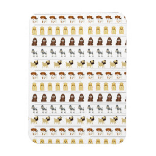 niedliches Hundedesign für Hundefreunde - weiß Magnet