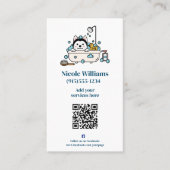 Niedliches Hundefeuer Visitenkarte (Vorderseite)