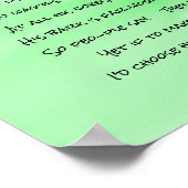 Niedliches Hundegedicht Poster (Ecke)