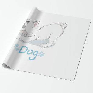 Niedliches Hundegeschenk Witziger Hund mit Schme Geschenkpapier