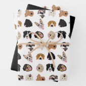 Niedliches Hundegesichtsbild Geschenkpapier Set (Beispiel)