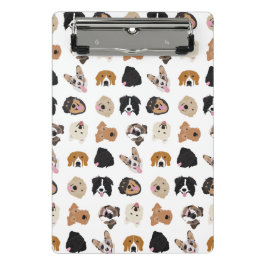 Niedliches Hundegesichtsbild Mini Klemmbrett