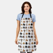 Niedliches Hundegesichtsbild Schürze (Getragen)