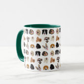 Niedliches Hundegesichtsbild Tasse (Vorderseite Links)