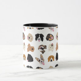 Niedliches Hundegesichtsbild Tasse