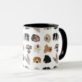 Niedliches Hundegesichtsbild Tasse (VorderseiteRechts)