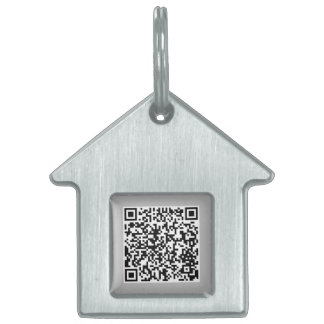 Niedliches Hundehaus gestapelt mit QR Code Hunde I Tiermarke