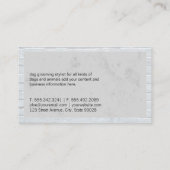 Niedliches Hundelogo | Mauerstreifen Visitenkarte (Rückseite)