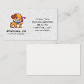 Niedliches Hundelogo | Tierpflege Visitenkarte (Vorne/Hinten)