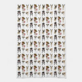 Niedliches Hundemuster Handtuch (Vertikal)