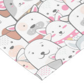 Niedliches Hundemuster Kurzer Tischläufer (Ecke)