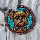 Niedliches Hundeportrait Button (Beispiel)