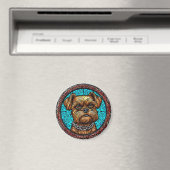 Niedliches Hundeportrait Magnet (In Situ (Geschirrspüler))