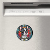 Niedliches Hundeportrait Magnet (In Situ (Geschirrspüler))