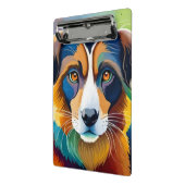 Niedliches Hundeportrait nah Mini Klemmbrett (Gewinkelt2)