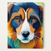 Niedliches Hundeportrait nah Planer (Rückseite)