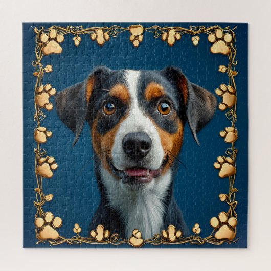 Niedliches Hundeportrait Puzzle (Vertikal)