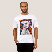 Niedliches Hundeportrait T-Shirt (Vorne ganz)