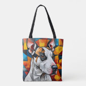 Niedliches Hundeportrait Tasche (Rückseite)