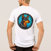 Niedliches Hundeportrait Tri-Blend Shirt (Rückseite)
