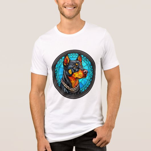 Niedliches Hundeportrait Tri-Blend Shirt (Vorderseite)