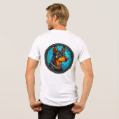Niedliches Hundeportrait Tri-Blend Shirt (Rückseite voll)