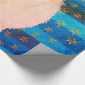 Niedliches Hundeschleifpapier Geschenkpapier (Ecke)