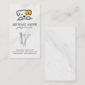 Niedliches Hundesymbol | Groomer Tools Visitenkarte (Vorne/Hinten)