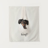 Niedliches Hundin-Foto für Haustiere Wandteppich (Vorderseite)