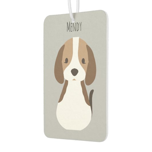 Niedliches Hundsmuster Autolufterfrischer (Links)