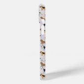 Niedliches Hundsmuster Design Weiß Case-Mate iPhone Hülle (Rückseite / Links)