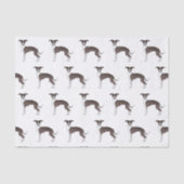 Niedliches Hundsmuster für Siegel und Weißes Itali Seidenpapier (Vorderseite)