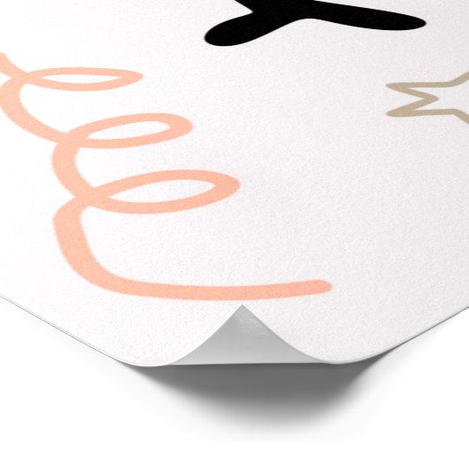 Niedliches Hundsmuster mit dem Gesicht eines Säugl Poster (Ecke)