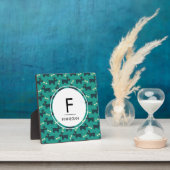 Niedliches Hundsmuster mit Diskettenohren und Knoc Fotoplatte (InSitu)