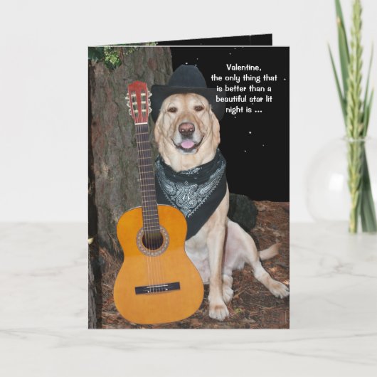 Niedliches HundValentin individuell anpassbar Feiertagskarte (Vorderseite)