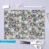 Niedliches Husky-Gewebe Seidenpapier (Handwerk)