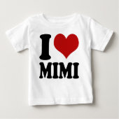 Niedliches i-Herz Mimi Baby T-shirt (Vorderseite)